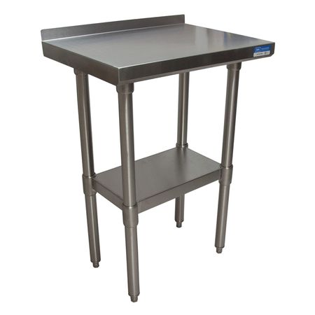 BK RESOURCES Work Table Stainless Steel Undershelf, Plastic feet 1.5" Riser 24"x18" SVTR-1824